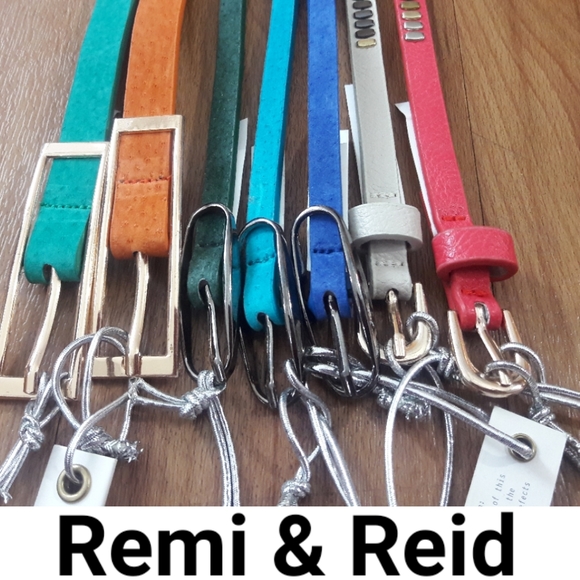 Anthropologie Accessories - Remi & Reid Womens Slim Skinny Belts Bundle of 7